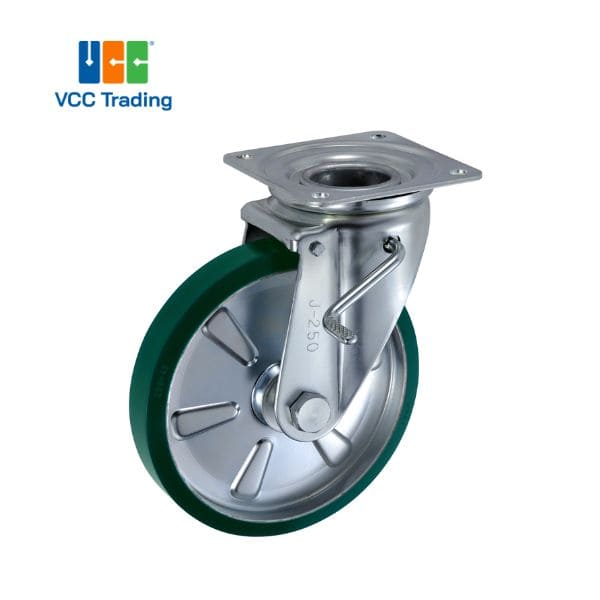 Bánh xe cao su có khóa