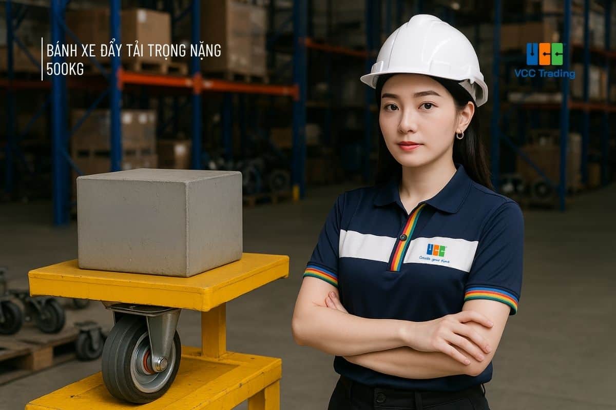 Bánh xe đẩy tải trọng nặng 500kg