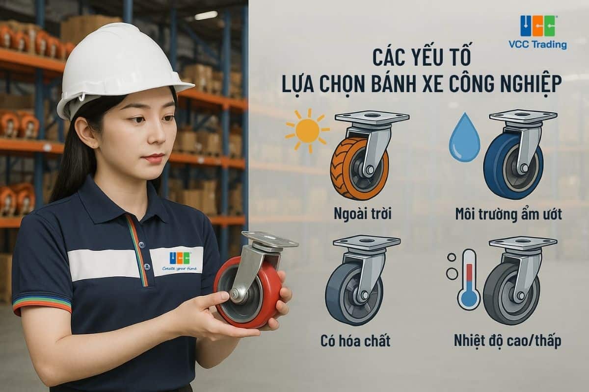 Các tiêu chí lựa chọn bánh xe công nghiệp