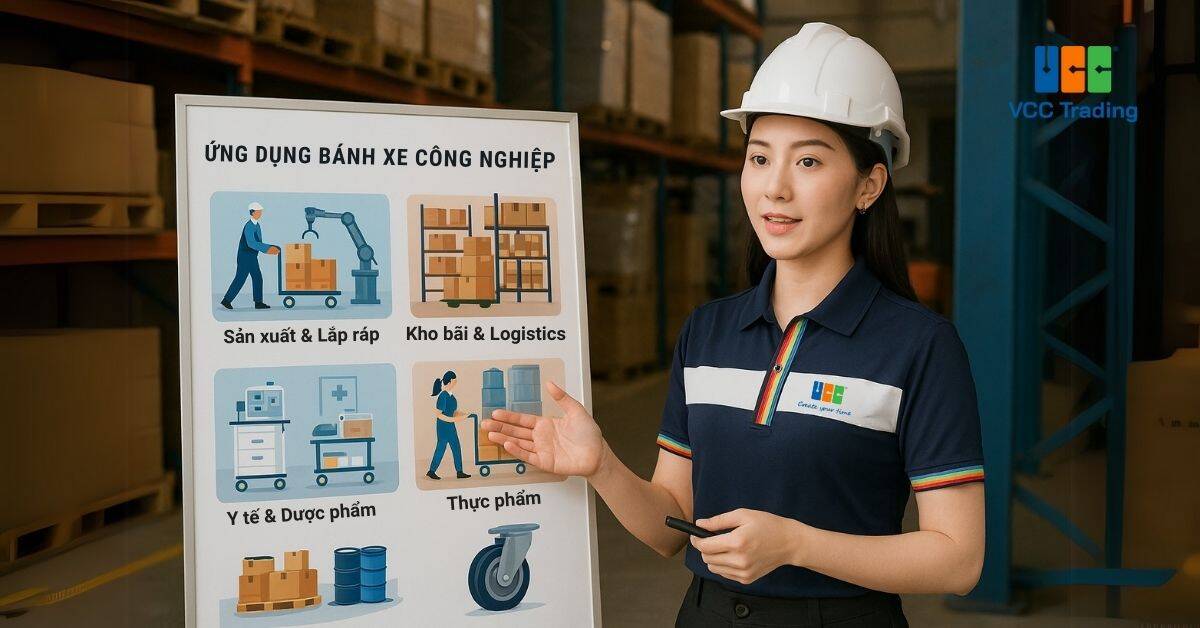 Ứng dụng bánh xe công nghiệp
