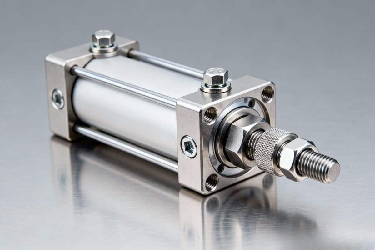 Xi lanh vuông inox ISO 15552 chịu lực lớn cho máy đóng nắp và hàn bao bì.